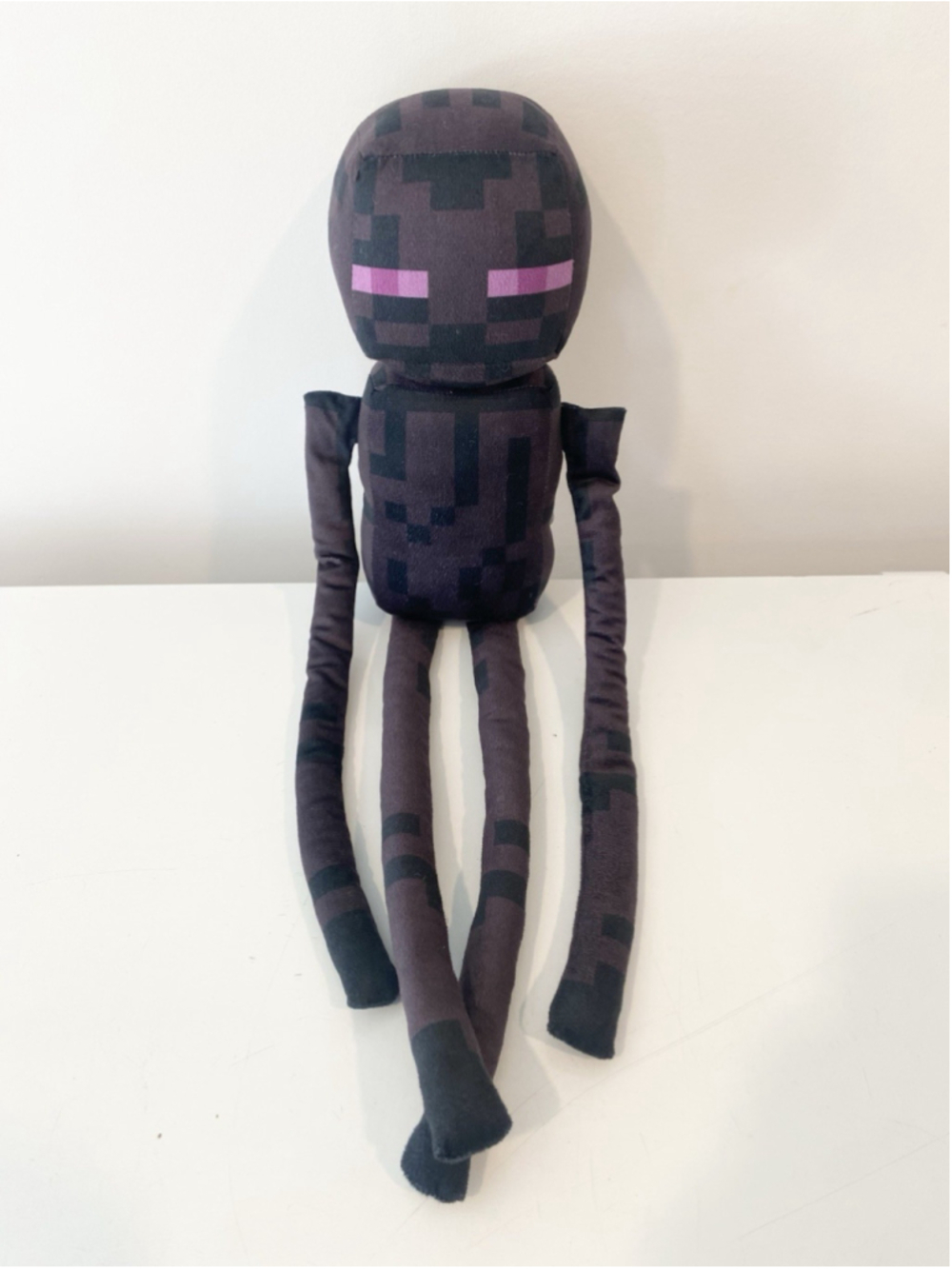 Official Minecraft Enderman Plush Mojang Black Purple Eyes Stuffed Toy 23”